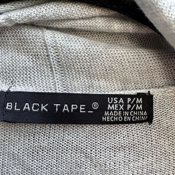 Black Tape Women's Open Front Knit Duster Cardigan Sweater Gray Pet MEDIUM NWT - Picture 4 of 6